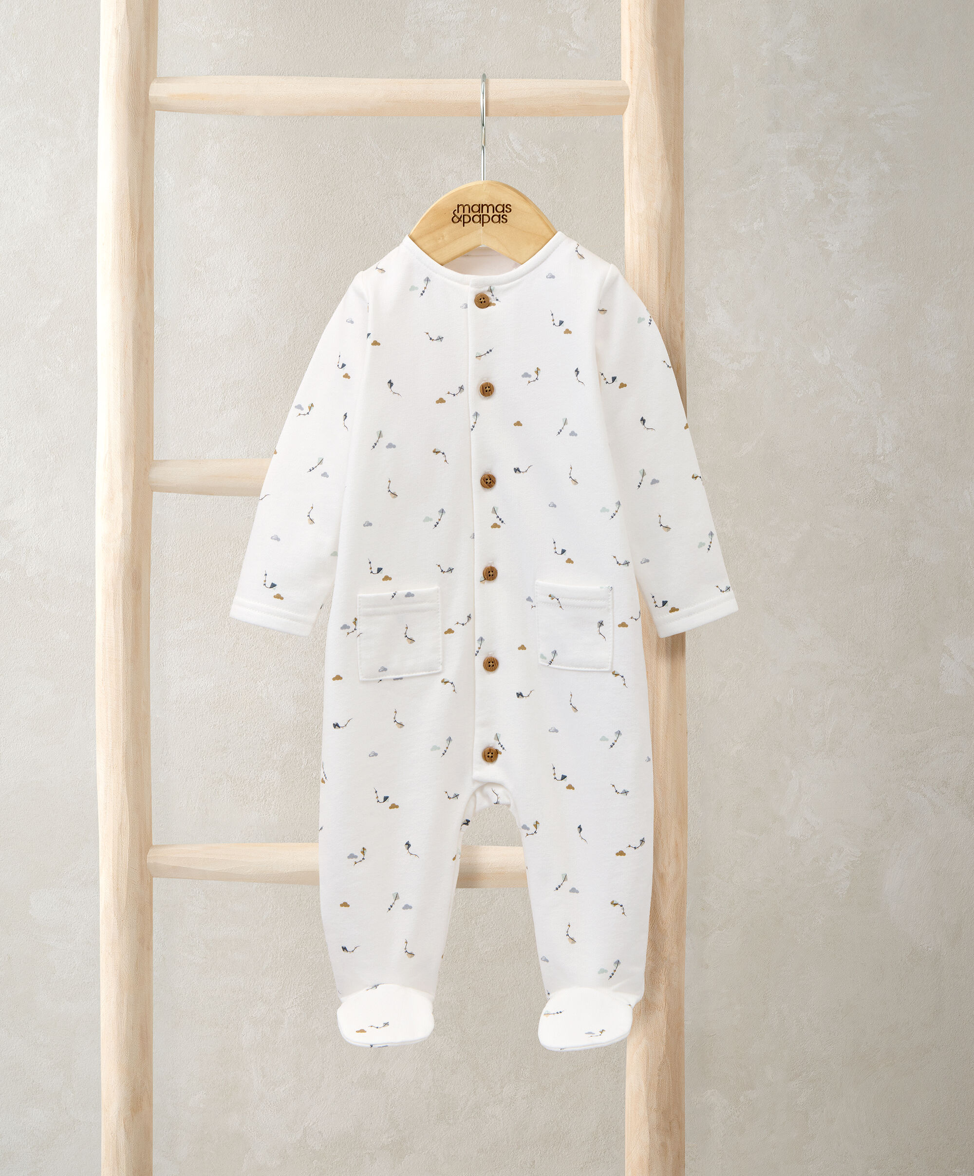 مجموعة هدايا لباس قطعة واحدة بنقشة طائرة ورقية ولعبة بتصميم أرنب صغير، قطعتين image number 2